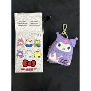 Sanrio Hello Kitty & Friends  Bag Charm Series Loungefly 3" Mini Backpack Kuromi